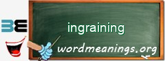 WordMeaning blackboard for ingraining